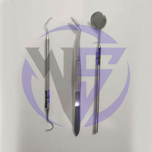 3 Pcs <b>Plaque</b> & Tartar <b>Remover</b> Set Top Quality Dental Kit Wenquar with Scaler Tooth Pick Mouth Mirror & Tweezer Tools - Product Image 3