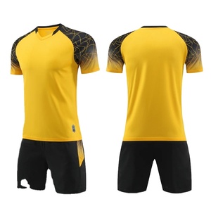 High Quality Men Printed Short Sleeve Soccer Jersey <b>Set</b> Adult Football Uniform Boy Custom Color Soccer Shirt Customized Name DIY - Product Image 4