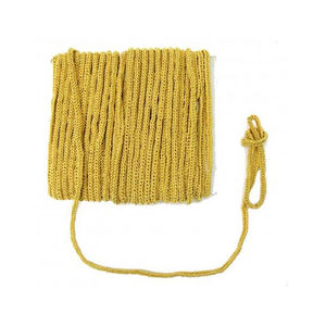 Cordon tressé en macramé argenté et doré, revêtement en zari, haute ténacité, 8 brins, tailles personnalisables pour textiles de maison, sacs, vêtements, chaussures - Product Image 2