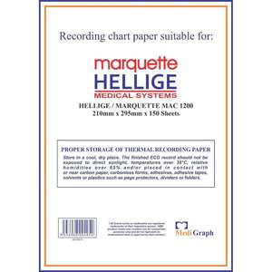 Papier ECG MAC 1200 Hellige Z Fold Marquette de haute qualité, sans BPA, approuvé CE, rose - Product Image 2