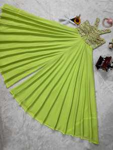 Combinaison décontractée à épaules dénudées taille haute grande taille couleur unie combinaison à jambes larges col licou brodé vêtements de fête pantalons longs - Product Image 5