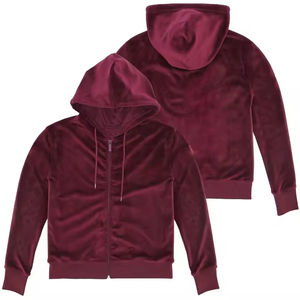 Vente chaude Logo Personnalisé Designer Noir Velours À Capuche Grande Taille Pull À Capuche Respirant Goutte Épaule Poches À Capuche - Product Image 2