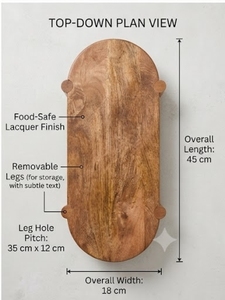 Handcrafted Wooden <b>Cake</b> <b>Stand</b> Holder-Premium Serving Accessory for Beautifully Displaying <b>Cakes</b> Pastries & Cupcakes - Product Image 3