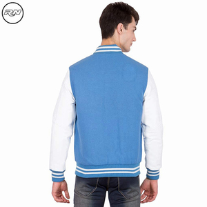 Veste universitaire Letterman de baseball personnalisée du fabricant OEM pour hommes support de haute qualité cuir brodé en chenille d'hiver - Product Image 2