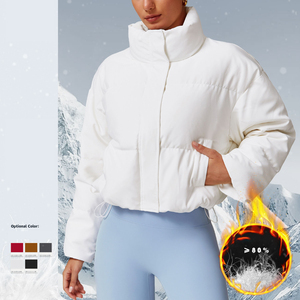 Chaqueta de invierno cálida y ligera con cremallera completa para mujer, chaqueta extraíble con capucha a prueba de viento para invierno, chaqueta de alta calidad - Product Image 4