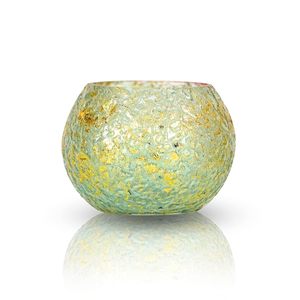 Votive avec finition en mosaïque Meilleur pour le décor de table de fête Design de dîner de nuit Bougie T-light Holder Design de finition en mosaïque de verre - Product Image 5