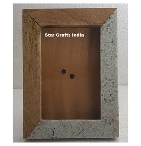 กรอบรูปแบบฝังทำจากไม้และเรซินทำมือปรับแต่งได้หรูหรา - Product Image 3