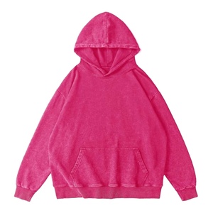 Sweats à capuche légers délavés à l'acide hommes 100% coton pull Streetwear surdimensionné Vintage sweat à capuche délavé 2026 - Product Image 3