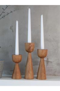 Portavelas de madera pura, soporte para velas, decoración para bodas y fiestas, decoración de lujo para bodas. - Product Image 3