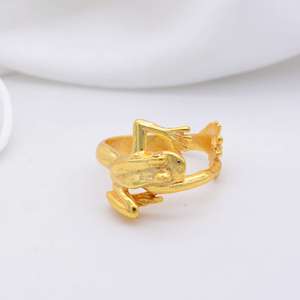 <b>Boho</b> Frog <b>Ring</b> 18k Gold Plated Brass <b>Ring</b> Animal Theme <b>Ring</b> Wholesale <b>Ring</b> for women - Product Image 6