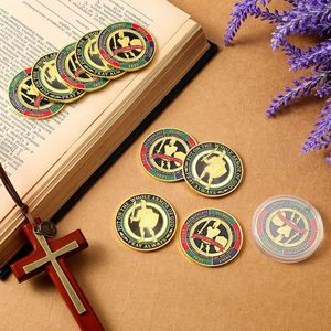 Monete Personalizzate 'Indossa l'Armatura Completa di Dio', Monete Commemorative Cristiane in Metallo, Regali di Preghiera per Uomini e Collezionisti - Product Image 6