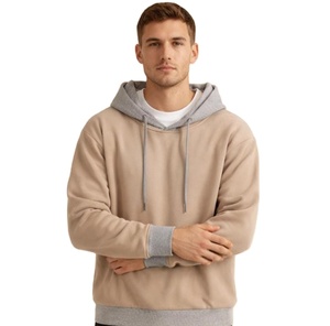 Sweat à capuche polaire pour homme, personnalisé, très vendu, à manches longues, collection hiver, matériau de haute qualité, coloris contrastés - Product Image 4