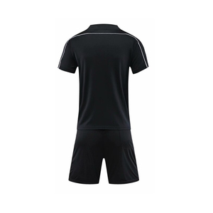 Uniformes de Fútbol 100% Poliéster Transpirables y Cómodos de Alta Calidad, Uniformes de Entrenamiento de Fútbol OEM al por Mayor, Camiseta de Fútbol Corta Lisa - Product Image 3