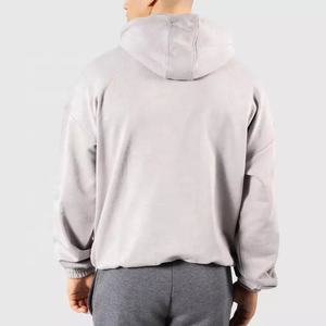 Custom New <b>Workout</b> Pullover Comfortable Solid Color Front Pocket High Quality <b>Hoodies</b> for Men - Product Image 2