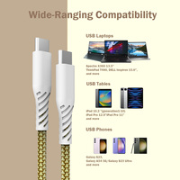 Cable USB-C de Carga Rápida de 60W con Certificación MFI, Cubierta de Nailon, Carcasa de PVC con Diseño de Piel de Dragón, Blindaje Trenzado, para Computadora
