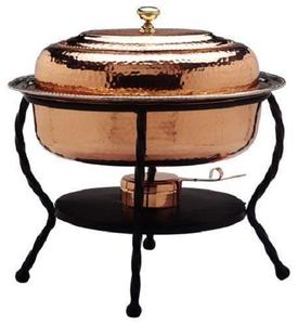 Wholesale Traditional Copper Hammered <b>Table</b> <b>Top</b> Chafing Dish High Selling Handmade Fancy Classic Design Stainless Steel Material - Product Image 1