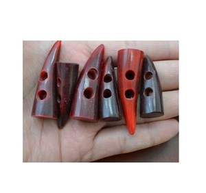 Bouton de corne de haute qualité poli et naturel boutons de corne blancs pour vêtement boutons de corne de vache/bœuf naturels couleur vierge - Product Image 3