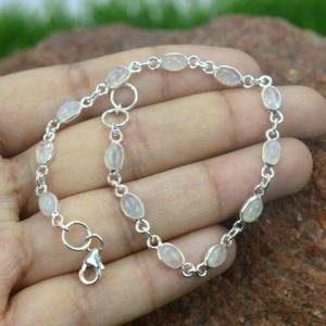 Trending 925 Sterling <b>Silver</b> Moonstone Gemstone <b>Bracelet</b> Jewelry Handmade <b>Silver</b> Boho Style <b>Bracelet</b> Jewelry For Women Gift - Product Image 2