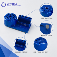 Organisateur d'outils de réparation de téléphones portables professionnel, boîte de rangement rotative en ABS monobloc avec base magnétique puissante