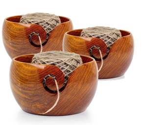 Haute sur demande Meilleure vente de bol de fil en bois pour le tricotage disponible au prix de gros auprès de l'exportateur et du fabricant indiens - Product Image 1
