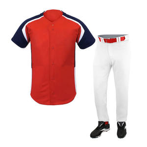 Offre Spéciale uniforme de baseball de haute qualité pour hommes prix de gros uniforme de baseball de vêtements de sport de couleur unie pour la vente en ligne - Product Image 1