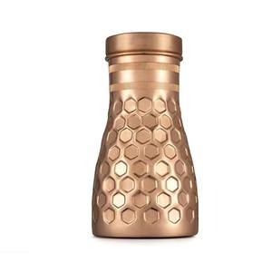 Copper Carafe-Double Wall Eco-Friendly Large Capacity Leak Proof with Natural <b>Purifying</b> Properties for Home & Outdoor Use - Product Image 1