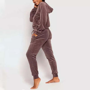 <b>Women</b> Stylish 2-Piece Zip up Hoodie & Pant Sets Oversize <b>Velvet</b> <b>Tracksuit</b> High Quality Men and <b>Women</b> Jogger Set <b>Velvet</b> <b>Tracksuit</b> - Product Image 5