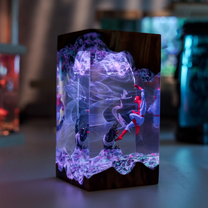 Lámpara de Resina Epoxi Personalizada, Lámpara de Resina Epoxi, Lámpara de Arte de Madera y Resina, Lámpara de Noche Personalizada, Regalo Hecho a Mano, Cumpleaños - Product Image 6