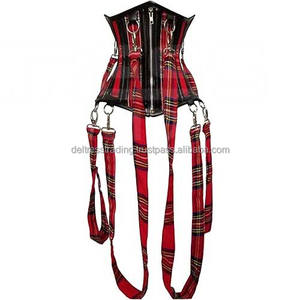 Latest 2025 Heavy Duty Leather 26 Double Steel Boned Waist Training Underbust Tight Shaper Corset - Product Image 1