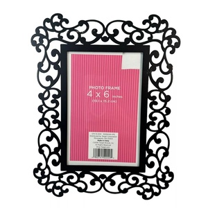 Marco de Fotos de Tamaño Personalizado, Marco de Fotos de Color Negro Hecho de Aluminio y Hierro, Decoración del Hogar - Product Image 1