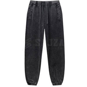 Venta caliente hombres de moda ácido lavado Joggers Slim Fit hombres ácido lavado Joggers cómodos hombres Casual Joggers - Product Image 1