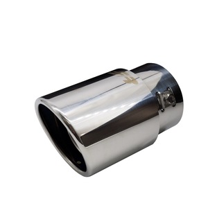 Tuyau d'échappement incliné ovale en acier inoxydable de 76 mm - Product Image 3