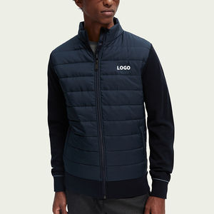 Veste matelassée de golf sport personnalisée avec manches tricotées pour hommes pull matelassé veste matelassée d'extérieur veste d'hiver - Product Image 4