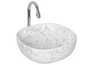 Designer Sanitaire Salle de Bain Céramique Comptoir Lavabo Marbre Lavabo Rectangulaire à Vendre en Offre Prix Discount - Product Image 3