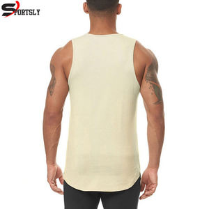 Haute qualité en gros hommes décontracté écologique séchage rapide respirant coton débardeur vêtements de sport sans manches Fitness Streetwear - Product Image 2