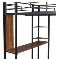 Lits superposés modernes capitonnés en bois pour appartements et dortoirs scolaires