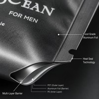 Sachets d'échantillons personnalisés pour lotion, shampoing et soins de la peau, scellés sur 3 côtés, petits sachets plats en aluminium pour emballage miniature