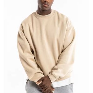 Sudadera con Capucha de Forro Polar Térmico con Logotipo Personalizado, Sudadera de Corte Holgado para Hombre, Estilo Urbano, Sudadera Corta con Cuello Redondo - Product Image 2