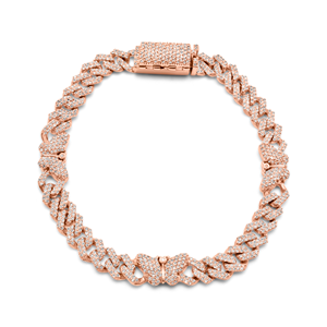 Impresionante Pulsera Cubana de Diamantes de 10 mm, Chapada en Oro, Totalmente Plateada, con Incrustaciones de Diamantes Blancos, Joyería de Lujo Unisex para Bodas, Certificada, 7 Pulgadas - Product Image 3