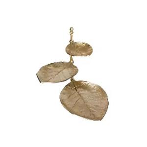 Plat à feuilles superposées, best-seller, avec une brillance métallique raffinée qui s'intègre parfaitement aux intérieurs contemporains et traditionnels - Product Image 1