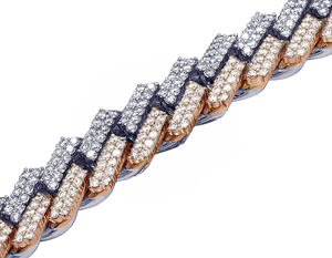 Nuevo diseño Moissanite corte redondo diamante cadena cubana collar hielo fuera fino cubano enlace cadena joyería - Product Image 3