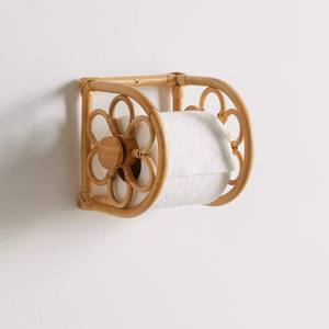 Porte-papier hygiénique en rotin, prix unique, naturel, écologique, vente en gros - Product Image 1