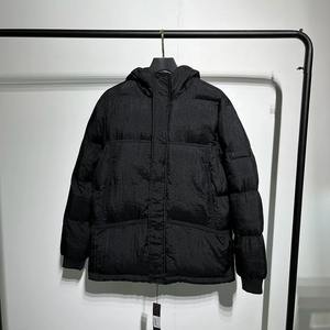 Chaqueta acolchada de invierno para hombre y mujer, parche de manga bordado, chaqueta de nailon de Metal, abrigo, chaqueta con capucha de algodón, Parkas, sólido para hombre - Product Image 4