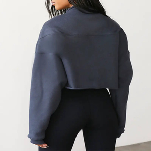 Sweat à capuche respirant pour femme, épaules tombantes, anti-boulochage, logo imprimé en 3D personnalisé, sweat à capuche hip-hop respirant pour femme - Product Image 4