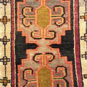 Tapis turc, tapis vintage 1,8x3,3 pieds, tapis oriental en laine rouge - Product Image 5