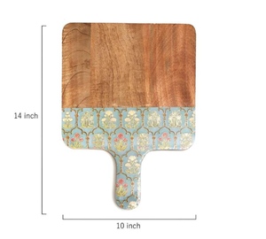 Tabla de cortar de madera de doble diseño único tabla de cortar de madera esmaltada para cortar verduras hecha en la India - Product Image 5