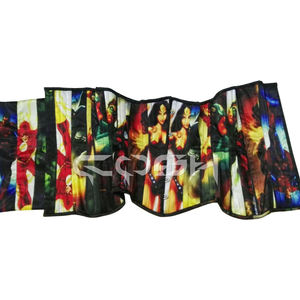 Corset de mode à imprimé dessin animé multicolore vibrant, avec baleines en acier robustes, pour la mise en forme de la taille, fournisseur du Pakistan - Product Image 3