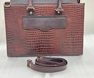 กระเป๋าหนังแท้ลายจระเข้สไตล์วินเทจสำหรับผู้หญิง พร้อมซิปปิด สายสะพายเดี่ยว รับสั่งทำสีและขนาด - Product Image 4