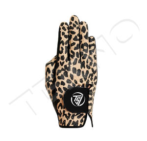 Guantes de golf de dedo completo de color personalizado para hombres deportes al aire libre tela de malla de Pu lavable mano derecha e izquierda multicolor - Product Image 1