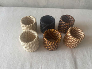 Especial del proveedor con servilletero de ratán natural de mezcla de colores para configurar para cocina, restaurante y accesorio de hotel - Product Image 6